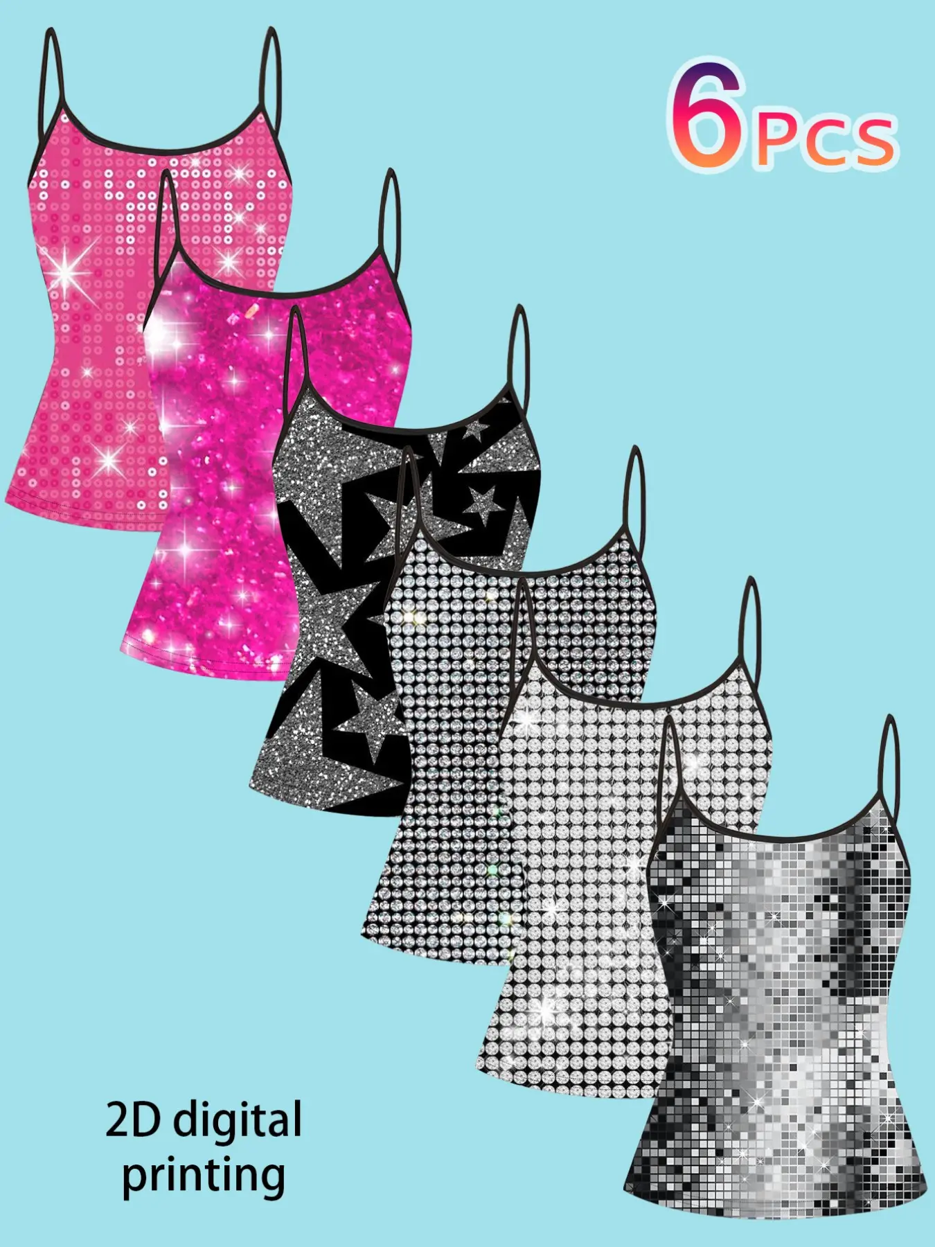 Women's Slim Fit Strapless Top, All-Season Casual Wear, Without Collar Design, Perfect for Daily & Stylish Looks, Print, Spaghetti Strap, Fashion Casual Sleeveless