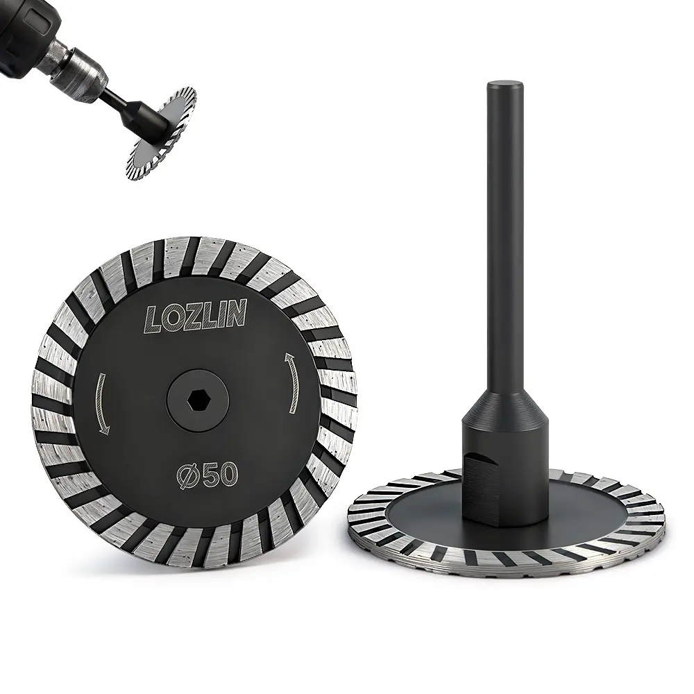 3PCS 2" Diamond Cutting/Grinding Blades - Ultra-Sharp Discs for Granite, Concrete, Stone - Engraving & Grinding Tool fathersdaygift Finishing Hand Drill Saws