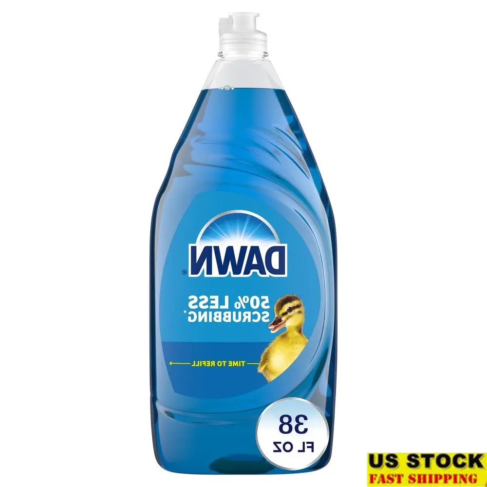 Ultra Dish Soap Liquid Concentrated Grease Removal Dishwashing Liquid Squeaky Clean 38oz Biodegradable Powerful Formula Safe