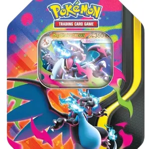 Live Rips Only! Pokémon Collectors Tin - Trading Card Game Featuring  Charizard X EX promo and 4 Booster Packs