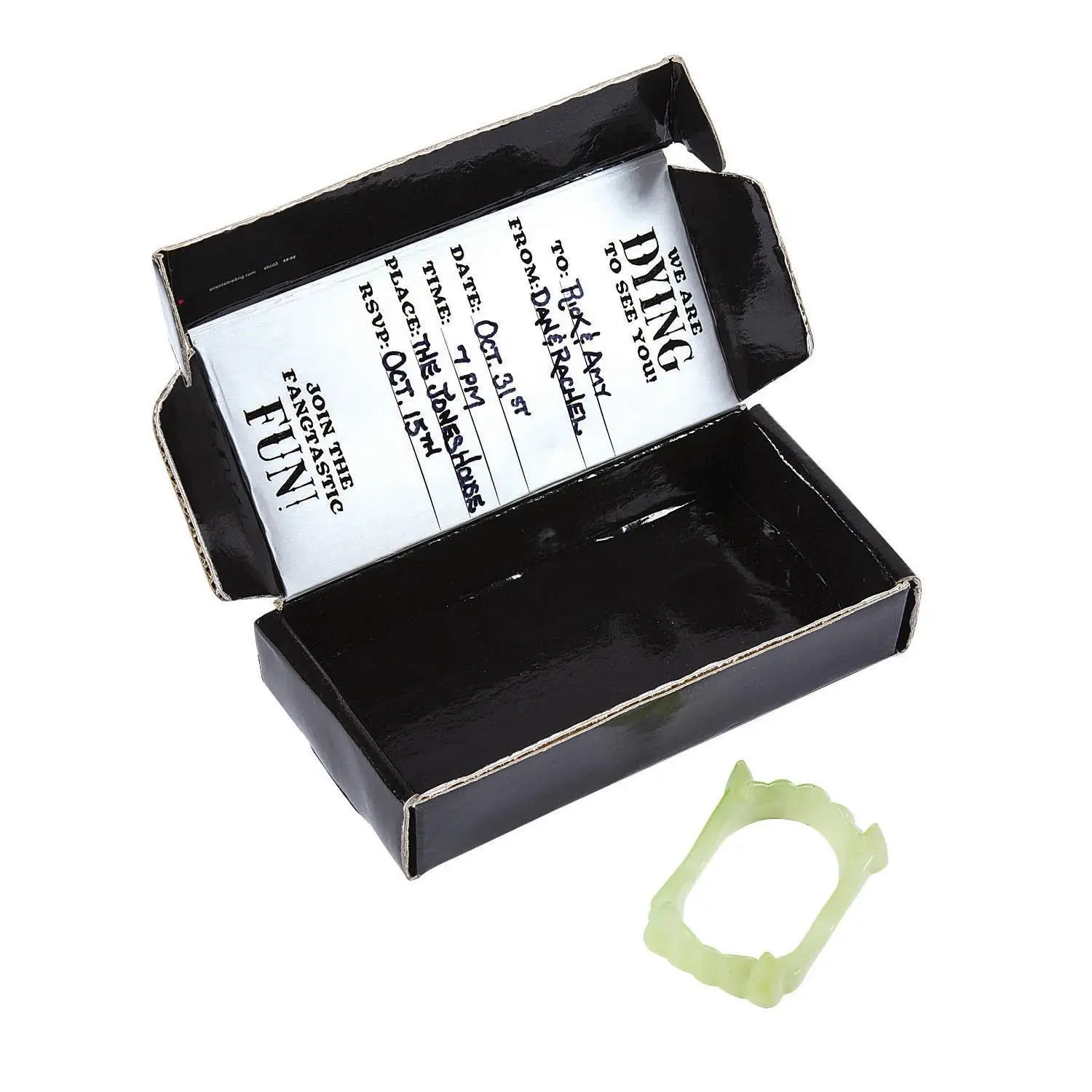 Vampire Invitations In A Coffin Box, Stationery, 12 Pieces