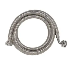 212 MAIN Durable Stainless Steel Washing Machine Hose, 0.75x60 in Replacement Part for Household Appliances