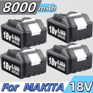 Makita 8000mAh 18V Battery Replacement for Makita 18V Battery Compatible with Makita 18 Volt BL1860B BL1850B BL1840B BL1830B BL1815B Batteries