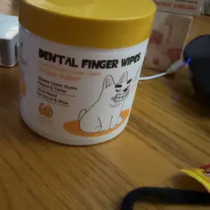 Roofus Dog Dental Finger Wipes | 60 Pack | Scented Tooth Cleaning | Remove Plaque & Freshens Breathe