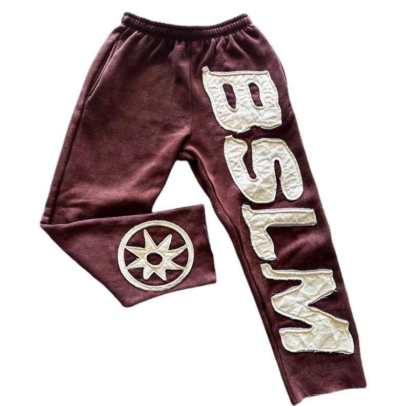 Bestie European and American Personalized Street Style High Street Hip Hop Hoodie with Letter Embroidery, Casual Pants for Men and Women Sport Grey Bestie European and American Personalized Street Style High Street Hip Hop Hoodie with Letter Embroidery, Casual Pants for Men and Women Sport Grey