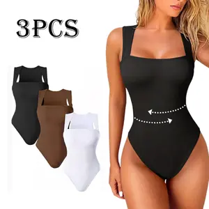 Women'S Shapewear Bodysuit Tummy Control Body Shaper Snatched Waist Body Suit