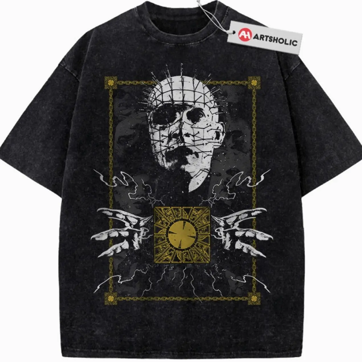Pinhead Shirt, Hellraiser Shirt, Horror Movie Shirt, Vintage Tee L7W