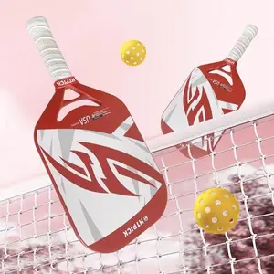 HTPICK T700 Carbon Fiber One-Piece Hot-Pressed Pickleball Paddle - Red/Black Advanced Oruofeng Model