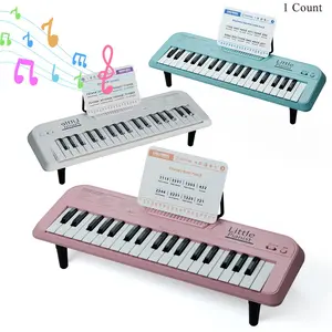 37-Key Multifunctional Electronic Piano, Portable Keyboard Toy, Musical Instrument, Includes Sheet Music & DIY Stickers, Gift for Kids 3-6 Years