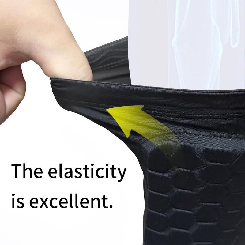 2 Pairs Honeycomb Shin Guards, Short Anti-Slip Calf Compression Socks with Honeycomb Padding, Football Shin Guards, Football Accessories for Kids Teens Adults Outdoor Sports