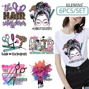 DTF Transfer Film 6 Sheets Heat Transfer Vinyl for Tshirt Hoodie Jeans Reusable Washable Iron on Printing for Men Women Crafts Supplies