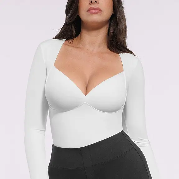 Pentagon Neckline Shaper-White