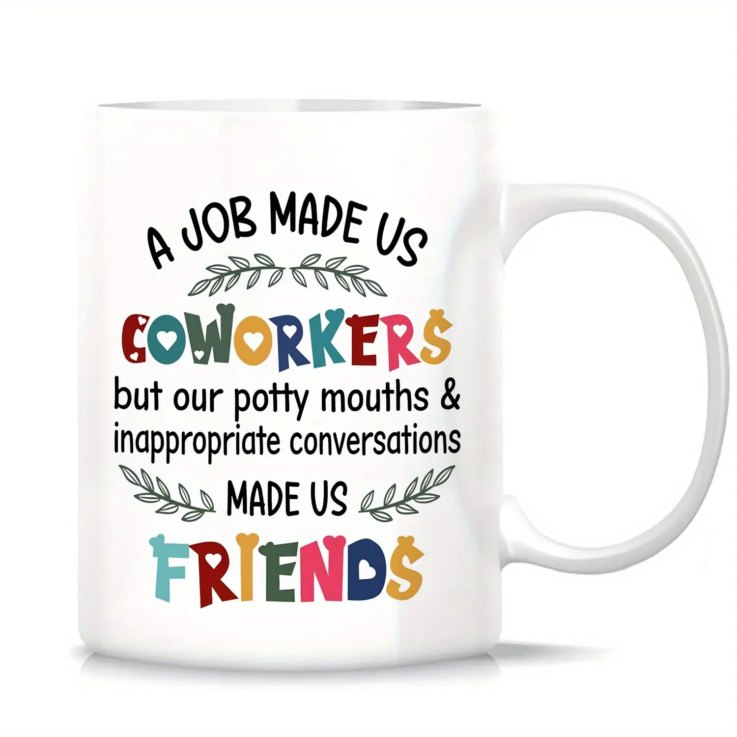 11oz Ceramic Coworker Leaving Gift Cup for Women - Sarcasm-Themed Drinkware for Work Friendship, Thank You Gift for Coworker Friends