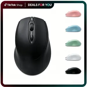 Rechargeable wireless mouse, Ergonomic computer mouse, silent, Dual mode connection: 2.4GHz+Bluetooth (equipped with USB receiver), three levels of DPI adjustment 800/1200/1600, ergonomic design, widely compatible with PC, Mac, laptop, MacBook