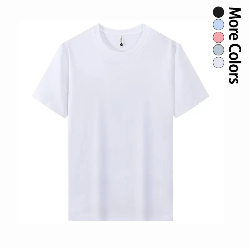 Men's crew neck pure cotton T-shirt — soft, well-fitting tee available in multiple colors, ideal for everyday casual wear Classic Top White White Shortsleeve