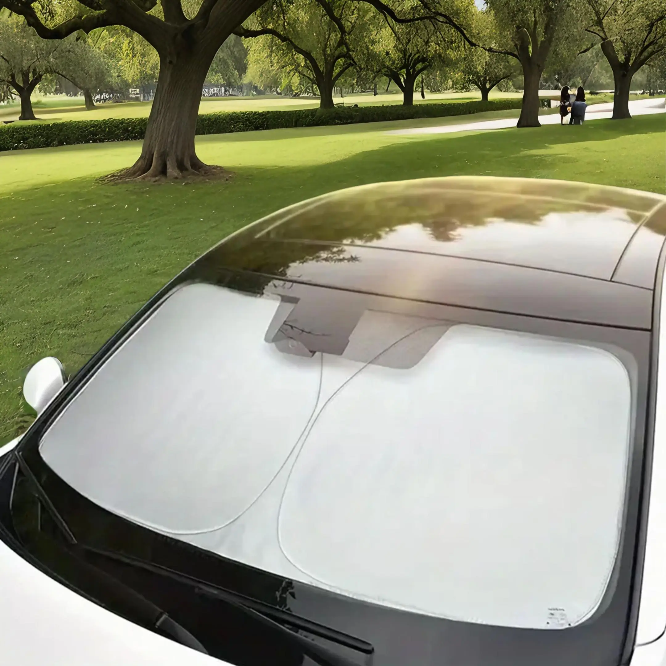 Foldable Car Windshield Sunshade for Fall, Portable Foldable Car Windshield Double-layer Sunshade, UV Protective Sunshade, Car Exterior Accessories fo