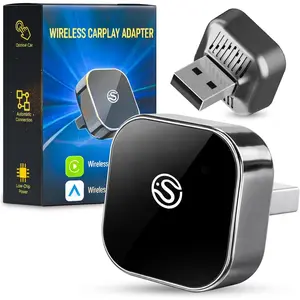 Adapter Compatible with  and Android, 2 in 1 Wired to  Adapter, 5.8GHz WiFi,  5.3, Plug and Play for Factory Wired   - 2026 (Dark Grey)