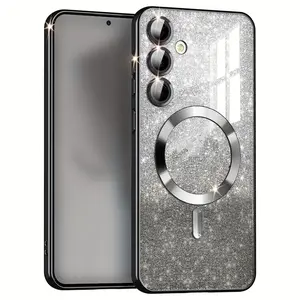 Glitter Phone Case, Casing, Full Coverage Shockproof Phone Protective Cover, Phone Accessories Compatible with Samsung Galaxy A55 A35 A15 A56 A36 A16 5G