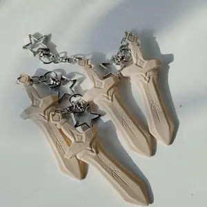 Love and Deep space Xavier/Shen Xinghui /3D Acrylic Stand / Mini Wooden Sword Keychain Love and Deep Space Fanart Collectible Display Figure / Keyring