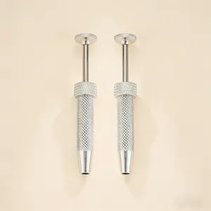 Oufer 2PCS Upgrade Version Push-in Syringe Style Quad Prong Bead Ball Holder Grabber Tool 316L Stainless Steel