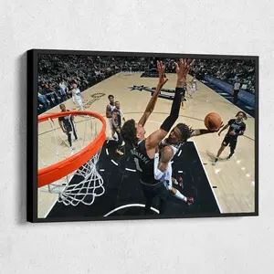 Ja Morant Dunk On Victor Wembanyama Defeat San Antonio Poster Decor Gift