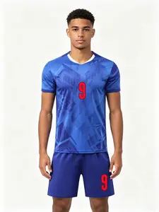 New Football Kit Set, Uefa Champions League Fan Jersey, Men's Sports, Short Sleeve Shirt, Shorts, Training Gear, Soccer Equipment