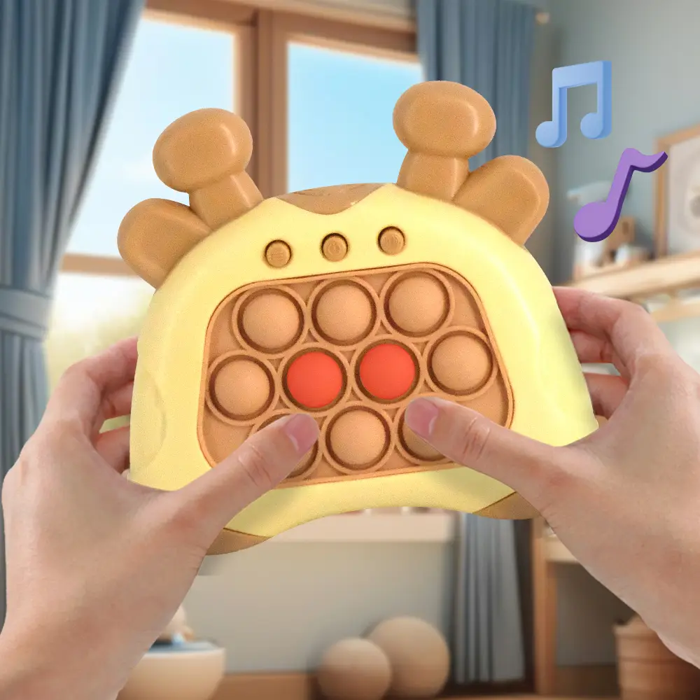 TTZZ Fast Push Game, Quick Push Pop Game, Pop Pro Light Up Fidget Toys,Quick Speed Fast Push Puzzle Game Console Bubble Stress Relief Decompression To