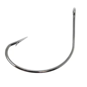 Wacky Hooks (25-Pack) - Wide Gap Finesse Bass Fishing Hooks - Reaction Tackle