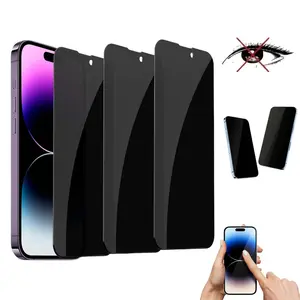 3-Pack iPhone Privacy Screen Protectors - Anti-Spy Tempered Glass for iPhone 16/15 Series - Scratch Resistant & Easy Install