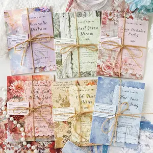 Cowhide Paper Plant Print Material Paper, Flower Scroll Past Series, Decorative Craft Paper, Ideal for Scrapbooking & Art Projects