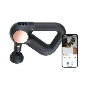 Therabody Theragun Sense - Black, 12mm Percussive Massage, 5 Guided Routines, Bluetooth, 4 Attachments, LCD Screen, Whisper-Quiet, FDA Registered