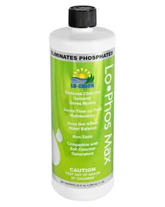 Lo-Chlor Max Pool Phosphate Remover 1QT Removes Up to 7,500 ppb Phosphates (32 Oz)