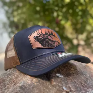 Elk leatherette patch Richardson hat