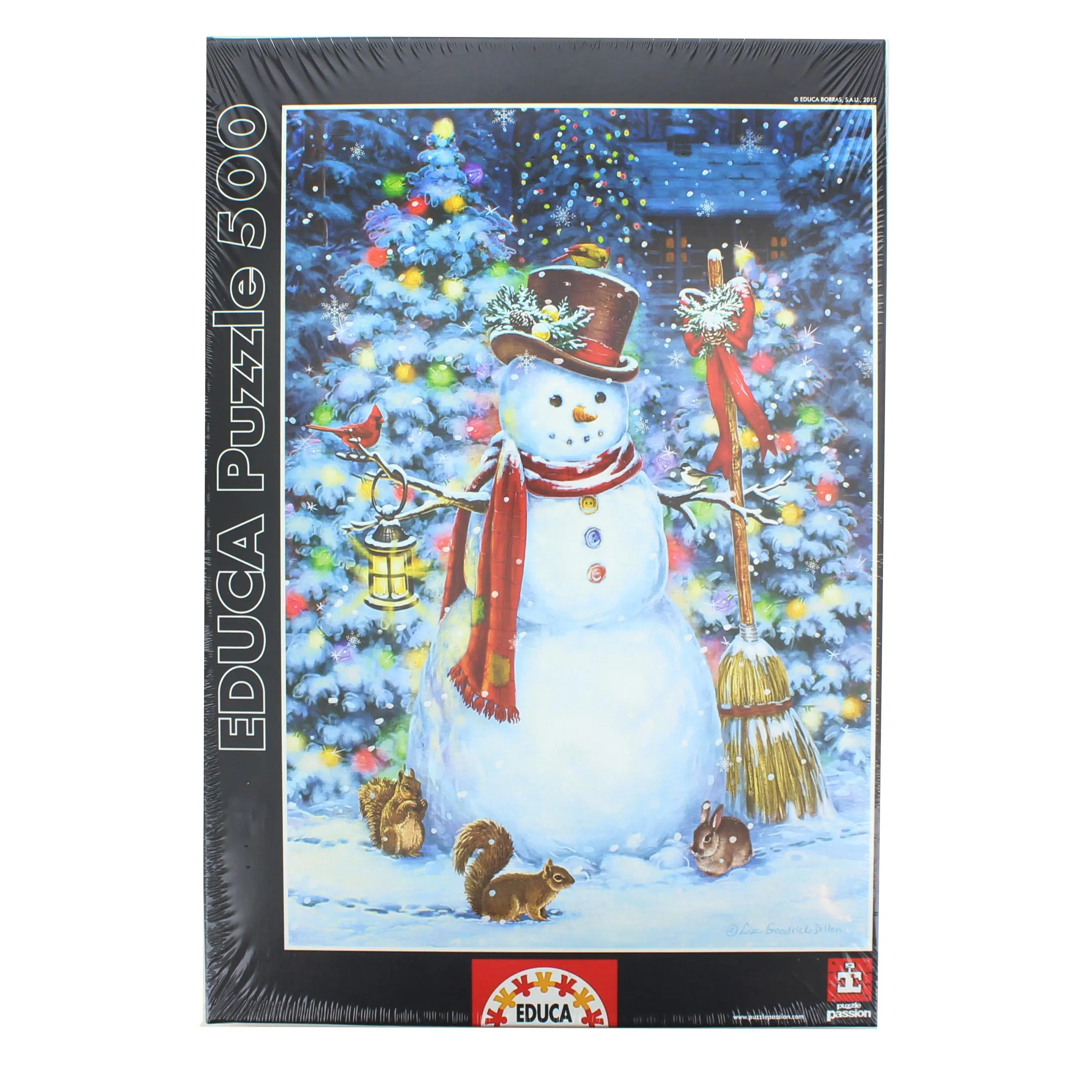 500-Piece Snowman Jigsaw Puzzle, Family Puzzle for Learning Fun