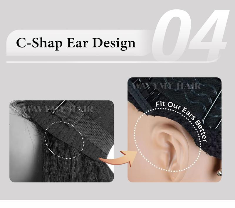 Wavymy M-Cap Wear Go Water Wave 9x6 Pre-Bleached Tiny Knots Pre-Plucked HD Lace Glueless Wig Ready To Go Full Hair,100% Virgin Human Hair,180% Density