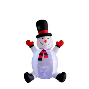 Jeco  8 ft. Inflatable Snowman with Rotating Light