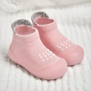 SAMGU Baby Sock Shoes Infant Non-Slip Walking Slippers with Soft Rubber Sole - Breathable Lightweight Durable Sneakers for Boys Girls 6-36 Months Toddler Indoor Outdoor