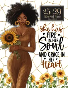 Black Girl Magic Five-Year Monthly Planner 2025-2029: Schedule Organizer From January 2025 to December 2029 (60 Months) with Holidays