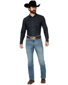 Cody James Men's Roughstock Wash Jackson Slim Straight Rigid Denim Jeans - Cjho21j22-Mdw