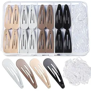 Snap Hair Clips 148 Pcs. Hair Barrettes Hair Clips 148 Pcs. Hair Bands, Metal Hair Snap 100 Pcs. for Women Girls, Barrettes for Women