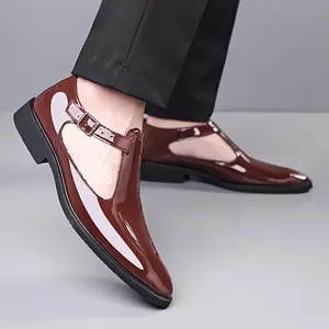 Men'S Stylish Black Loafers with Buckle Closure - Casual Round Toe Shoes for Spring/Summer, Microfiber Upper, Rubber Sole, Everyday Comfort, Casual Footwear | Elegant Loafers | Durable Footwear