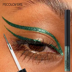 1 Pc Glitter Eyeliner Liquid Pen, Long‑Wearing Sparkle Liner, Waterproof Eye Makeup For Party And Night Out, Gold And Bronze And Black, Eye Makeup Tool, Eye Makeup Product