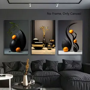 3 Piece Set,retro style,Modern 3D Abstract Art patternsuitable for living room,bedroom,home decoration, Art Wall Decoration and perfect gift