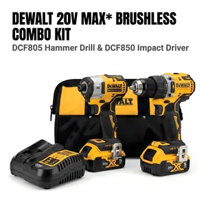 DEWALT DCF805 & DCF850 Impact Driver Combo Kit Cordless High Torque Brushless Power Tool
