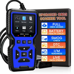 High-End Obdii/eobd Car Diagnostic Scanner, Battery Tester, Fault Code Eraser, Compatible with All Obd Ii Protocols Since 1996, Automotive Scan Tool