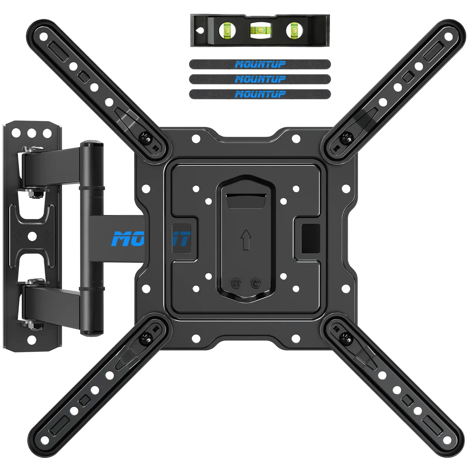 MOUNTUP 26"-60" Full Motion TV Wall Mounts, Swivel, Tilt and Extend TV Mount, for TVs up to 77 lbs, Max VESA 400x400mm, MU0009 tv stand