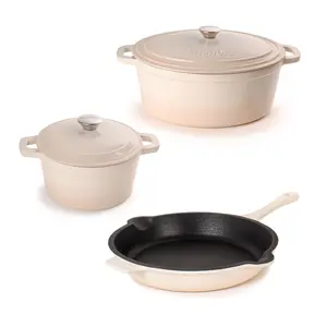 BergHOFF Neo 5-Piece  3qt. & 5qt Cast Iron Dutch Oven Set