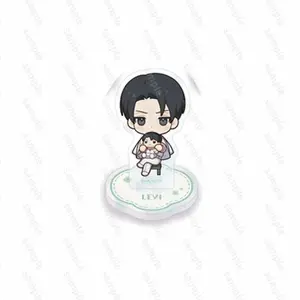 Action Peripheral Figures Anime Attack on Titan Levi Eren Armin Mikasa Hange Erwin Acrylic Stand Desktop Ornaments Kids Gift Toy