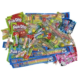Sour Candy Variety Sampler Pack V2 | Lemonhead, efrutti, Icee, Fun Dip, Smarties and Airheads, 70 Total Sour Candy Variety Sampler Pack V2 | Lemonhead, efrutti, Icee, Fun Dip, Smarties and Airheads, 70 Total