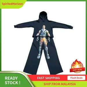 Unisex Stylish Streetwear Hoodie Set - 1-Piece/3-Piece/5-Piece Options, with Print Design